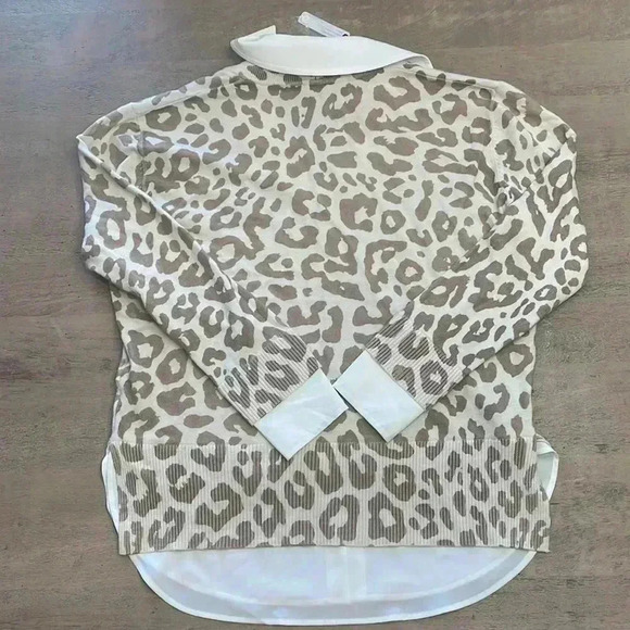 NWT Milano sweater with blouse collar, size Small - Picture 6 of 6